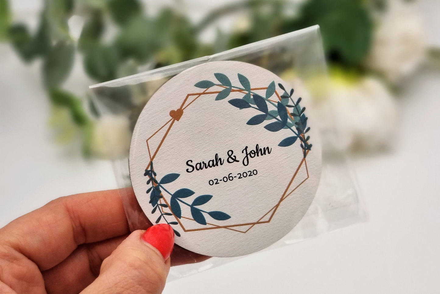 Wedding magnets, gifts for wedding guests, thank you magnets