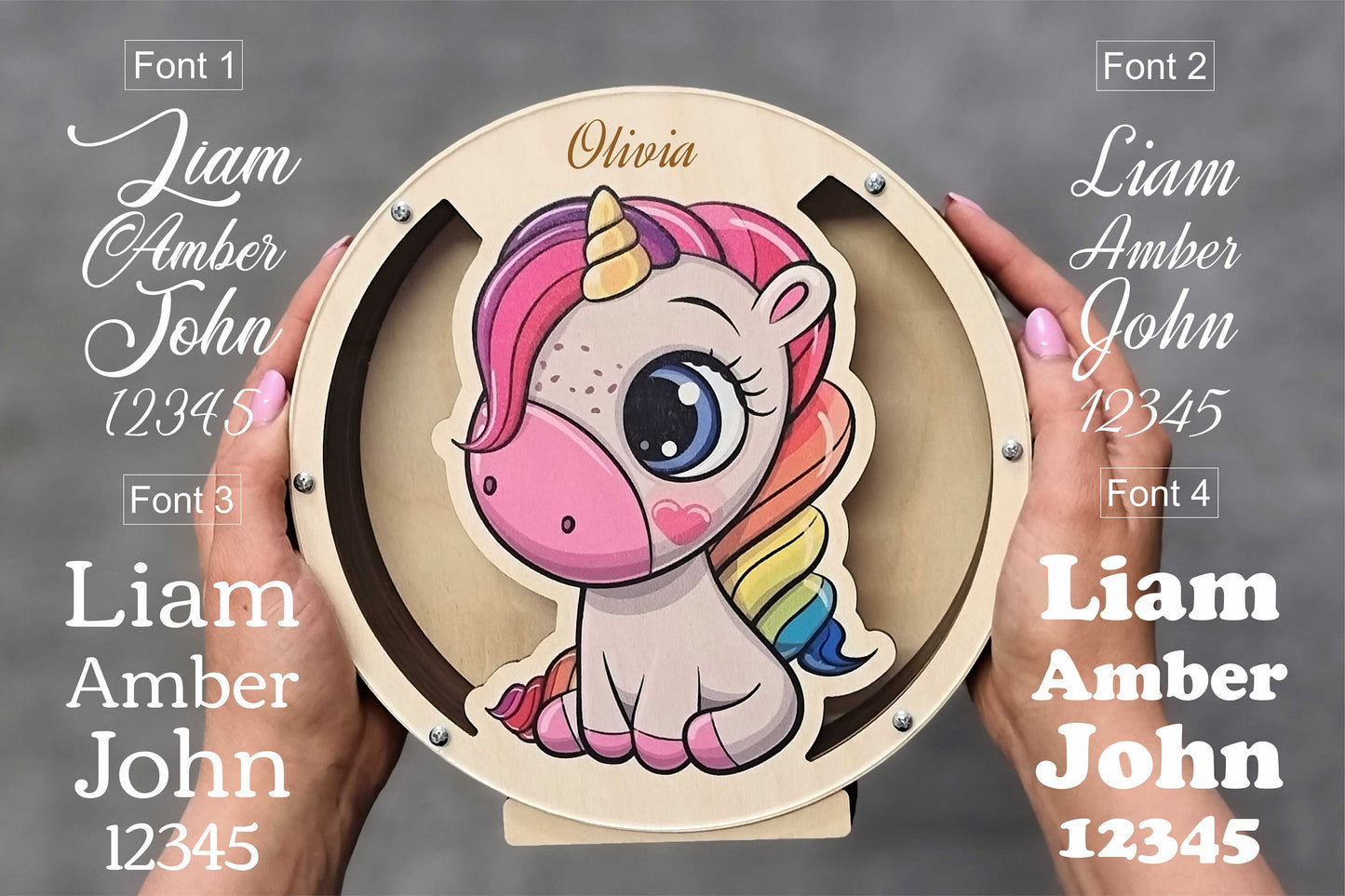 Unicorn piggy bank personalized, Piggy banks for girls, Unicorn party favors