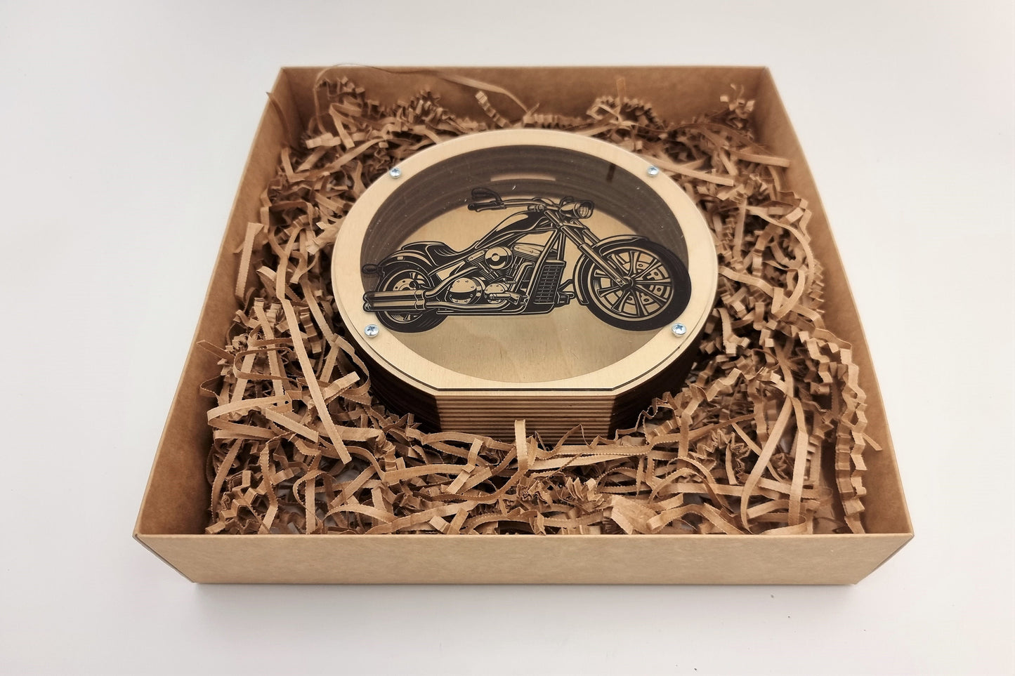 Wooden piggy bank Motorcycle Gift Personalized gift