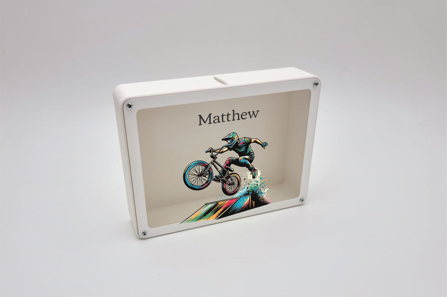 Personalized Bicycle fund, 3D Printed Piggy banks for boys, Cycling gifts for men, Unique Biking gift