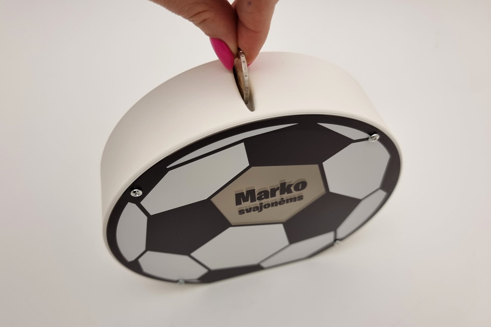 Soccer piggy banks for boys personalized, Custom football gift for player or coach, Gifts for boys, 3d printed of PLA plastic