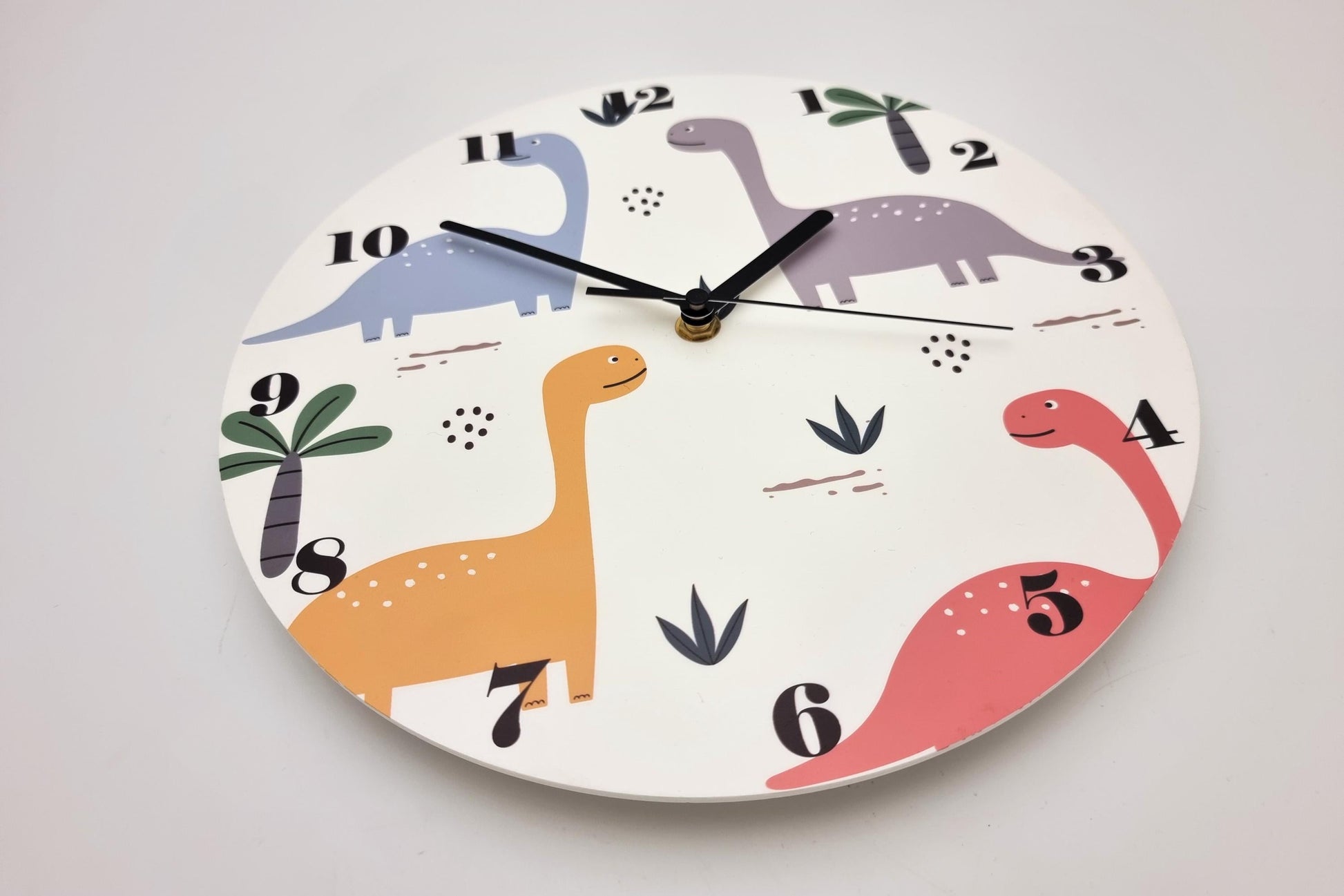 Kid's Room Clock featuring Dinosaurs, Unique Decor for kids room, Gender neutral gift for kids!