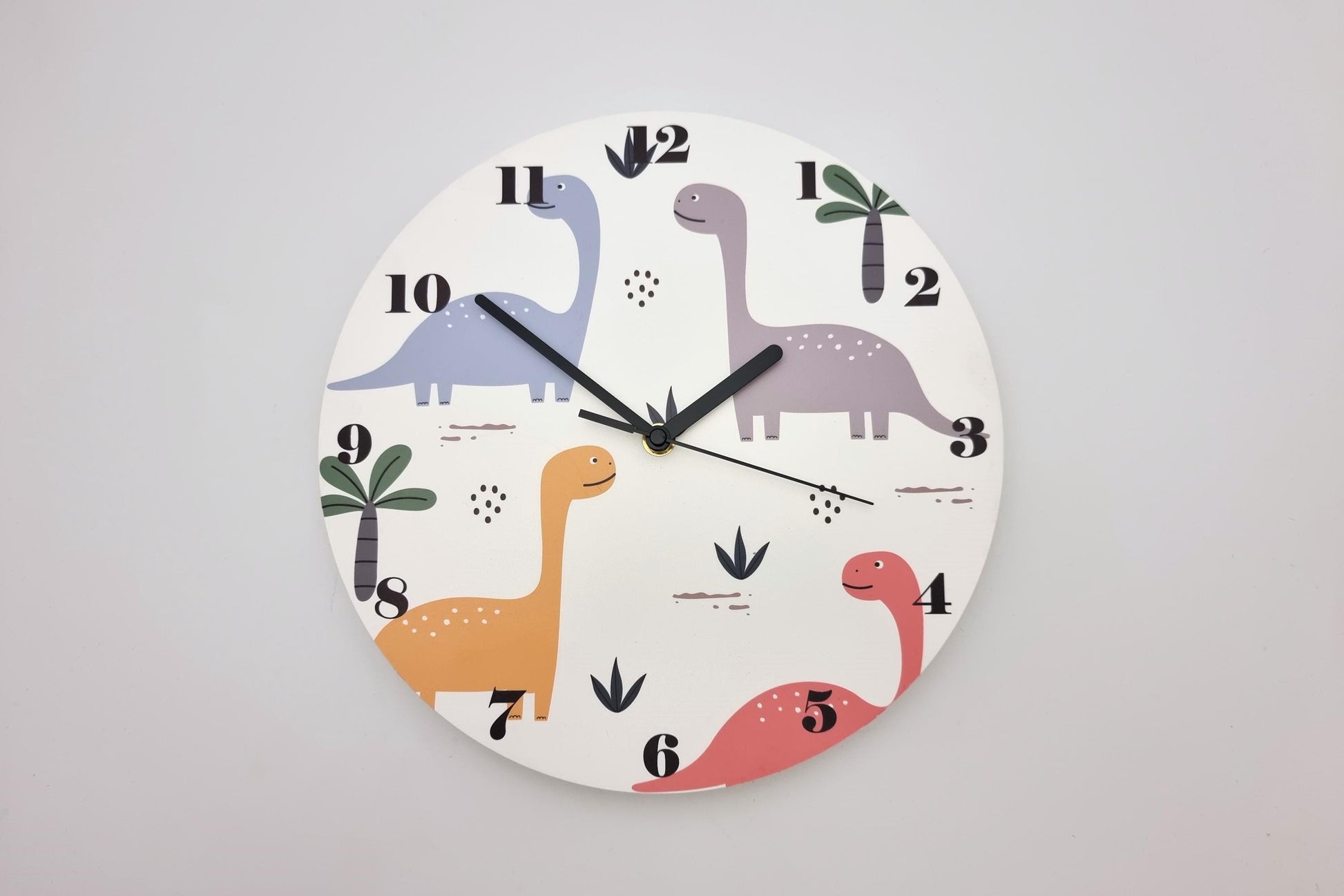 Kid's Room Clock featuring Dinosaurs, Unique Decor for kids room, Gender neutral gift for kids!